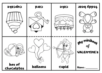 Valentine's Day Mini Coloring Book 